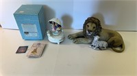 Lion Statue and Music Box