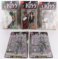 MCFARLANE'S TOYS KISS ACTION FIGURES - LOT OF 5