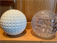 Large Golf BallS. Size of Basketballs