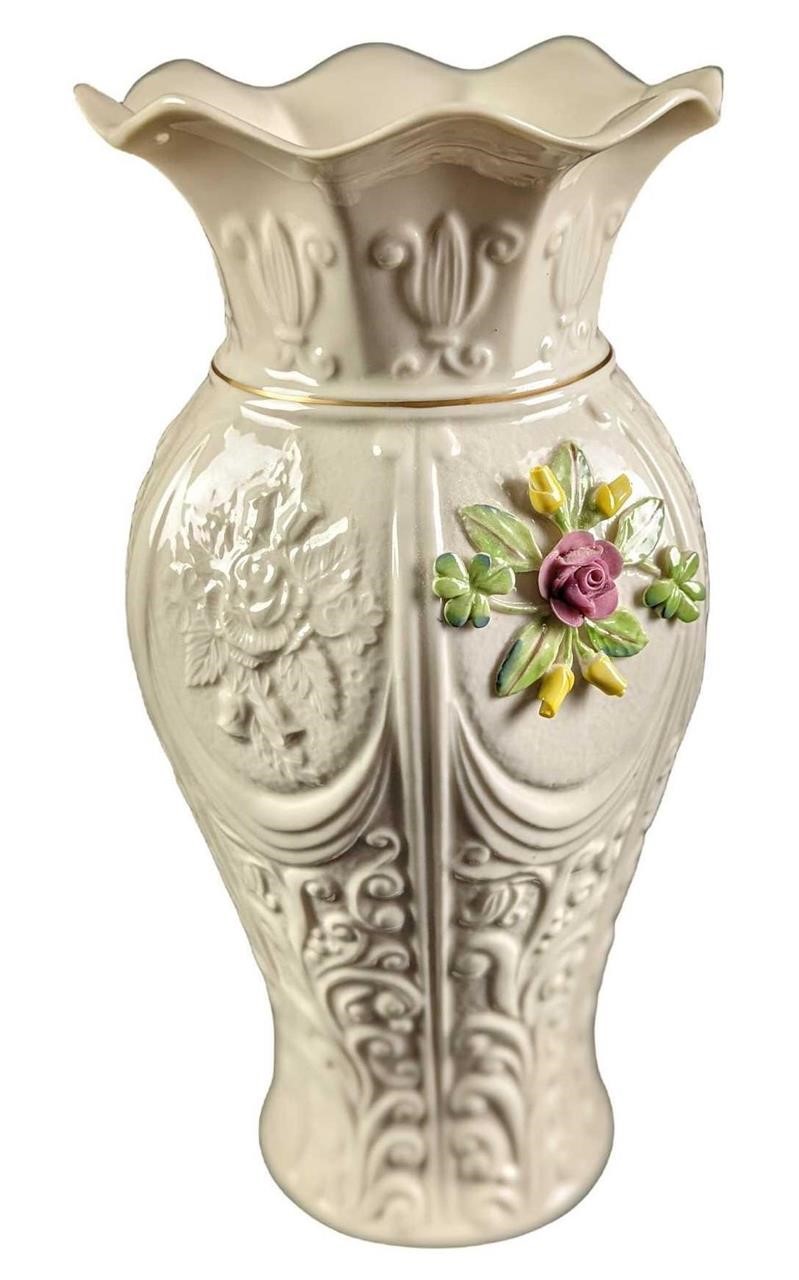 Retired Belleek Pottery Fine China Romantic Rose V