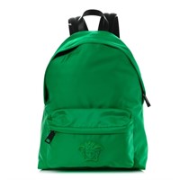 Versace Nylon Palazzo Medusa Backpack Green