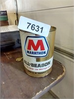 Marathon 10W30 Empty Motor Oil Can