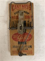 OLD WOOD MOUSE TRAP