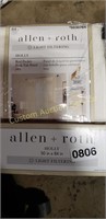 4 ALLEN ROTH 50"×84" ROD POCKET/ BACK TAB PANELS