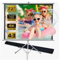 Trmesia Projector Screen And Stand 72 Inch
