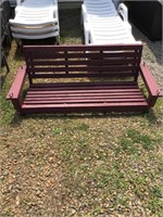 Wood Front Porch Swing 62?W