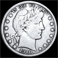 1910-S Barber Silver Half Dollar NICELY CIRCULATED