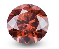 2.0ct Unmounted Garnet Moissanite Diamond