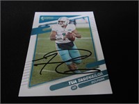 Tua Tagovailoa Signed Trading Card RCA COA