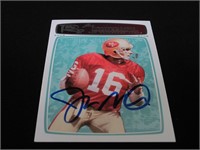 Joe Montana Signed Trading Card Direct COA