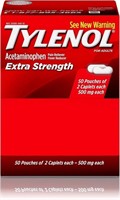 Tylenol Extra Strength Caplets 50 ct - 3 Pack
