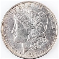 Coin 1901  Morgan Silver Dollar Gem BU