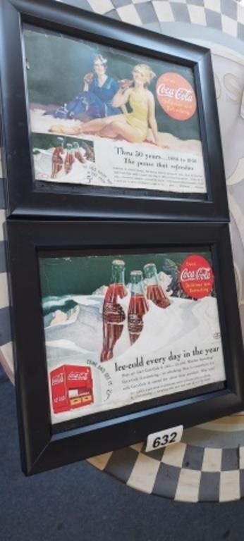 (2) COCA COLA ADVERTISIMENTS