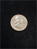 1959 Benjamin Franklin Half Dollar