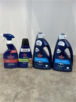 Bissell carpet cleaner products and spray