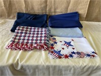 Assorted colors accessories table cloths.