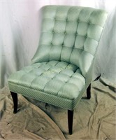 Mid Century Fancy Tufted Fabric Accent Chair