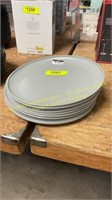 10 ct. Plastic Plates, Gray