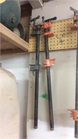 2-34”  pipe clamps