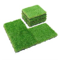 CAPHAUS Green 12 in. X 12 in. Artificial Grass