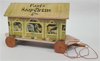 Rare Vintage Soap Circus Advertising Pull Toy