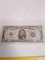 1934 $5 silver certificate