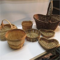 (7) ASSORTED BASKETS.