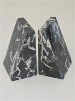 HEAVY SOLID MARBLE RADICALN BOOKENDS