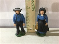 Cast Iron Vintage Amish Figurines