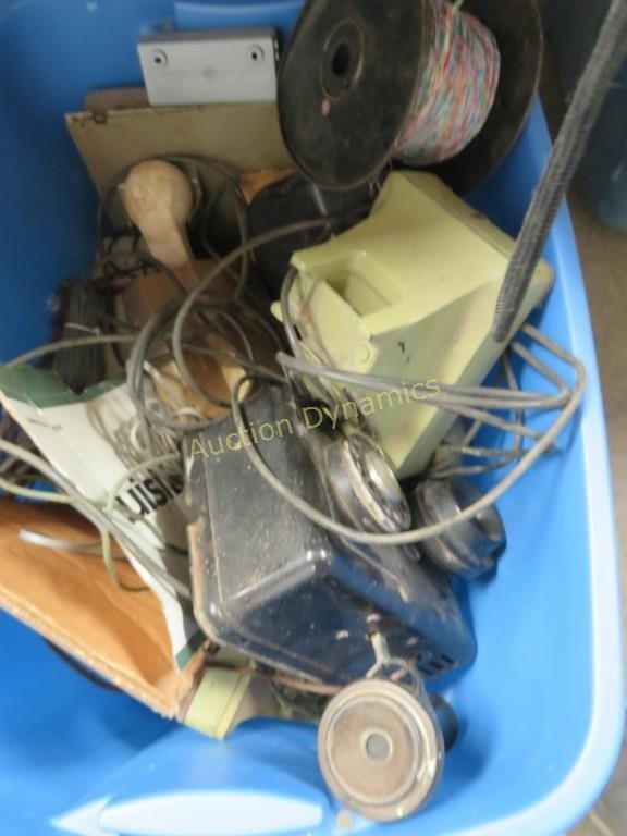 Tote of Old Telephones