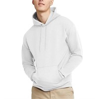 Small, Hanes Men's Pullover EcoSmart Hooded