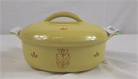 DRU Heavy Yellow cooking pot with flower