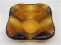 Mid Century Modern Amethyst Glass Ashtray