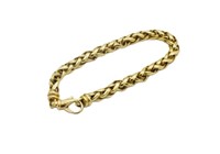 Italian 18ct Yellow gold Foxtail bracelet