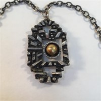 R LARIN BRUTALIST PENDANT NECKLACE CANADA