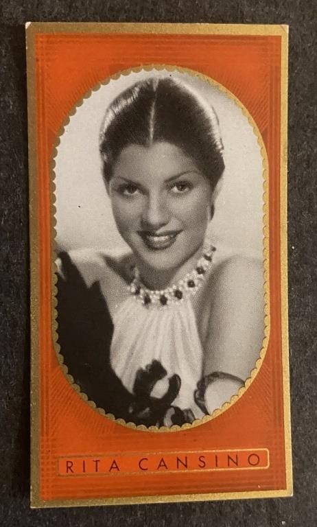 RITA HAYWORTH: Antique Tobacco Card (1936)