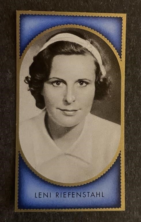 LENI RIEFENSTAHL: Antique Tobacco Card (1936)