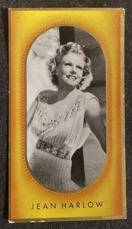 JEAN HARLOW: Antique Tobacco Card (1936)