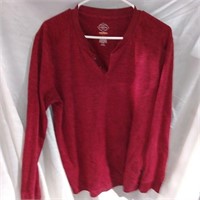 ST John's Bay Red Pullover V-neck Long Sleeve
