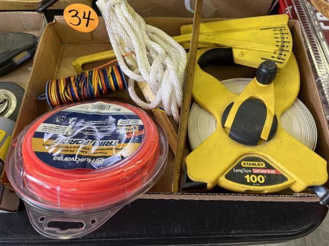100 Foot Tape Trimmer Line and Misc.