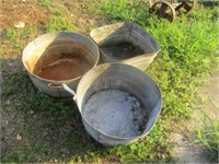 3 wash tubs