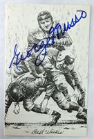 George Musso HOF 82 Signed Auto Lithograph Card