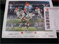 1964 CLEVELAND BROWNS SIGNED CHAMPIONSHIP PRINT