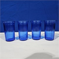 4 blue Aurora cups