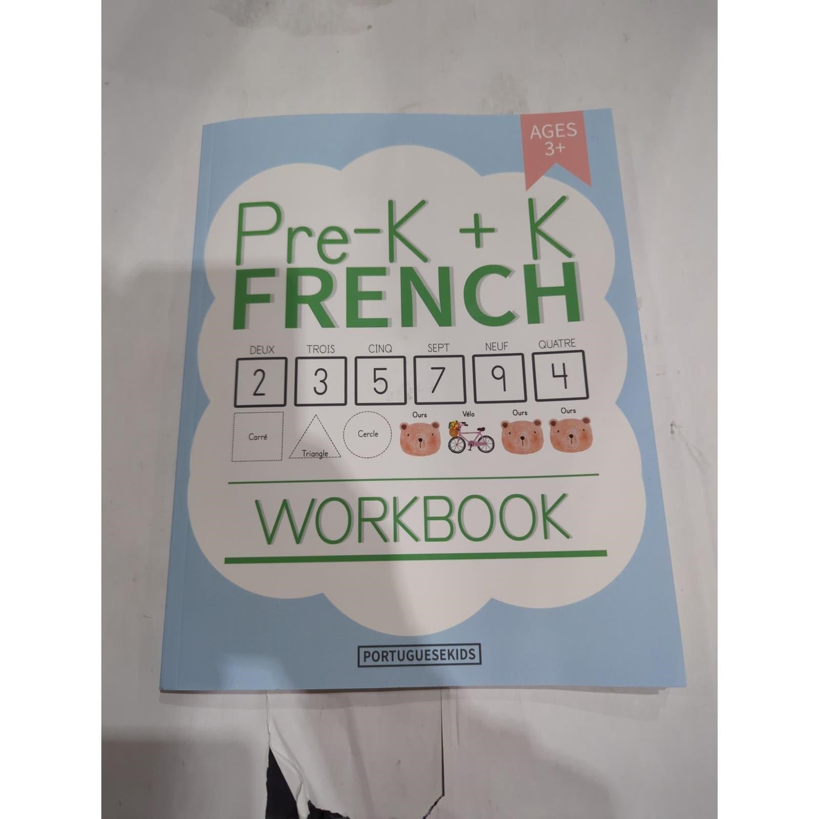 Pre- K + K French workbook