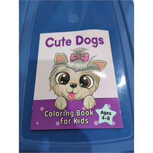 Kids cute dogs coloring book