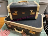 Mid-century overnight case & suitcase