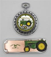 JOHN DEERE POCKET WATCH & KNIFE