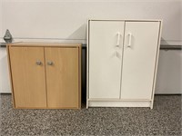 LOT OF 2 GARAGE STORAGE CABINETS -32" X 12" X 24"