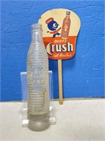 1930s Orange Crush Fan and Bottle